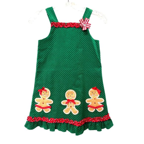 Vintage Rare Editions Jumper Gingerbread Novelty Dress - Picture 1 of 4